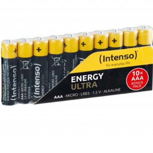 INTENSO ENERGY ULTRA BATTERIE ALKALINE MINISTILO AAA LR03 CONF 10 Pz.